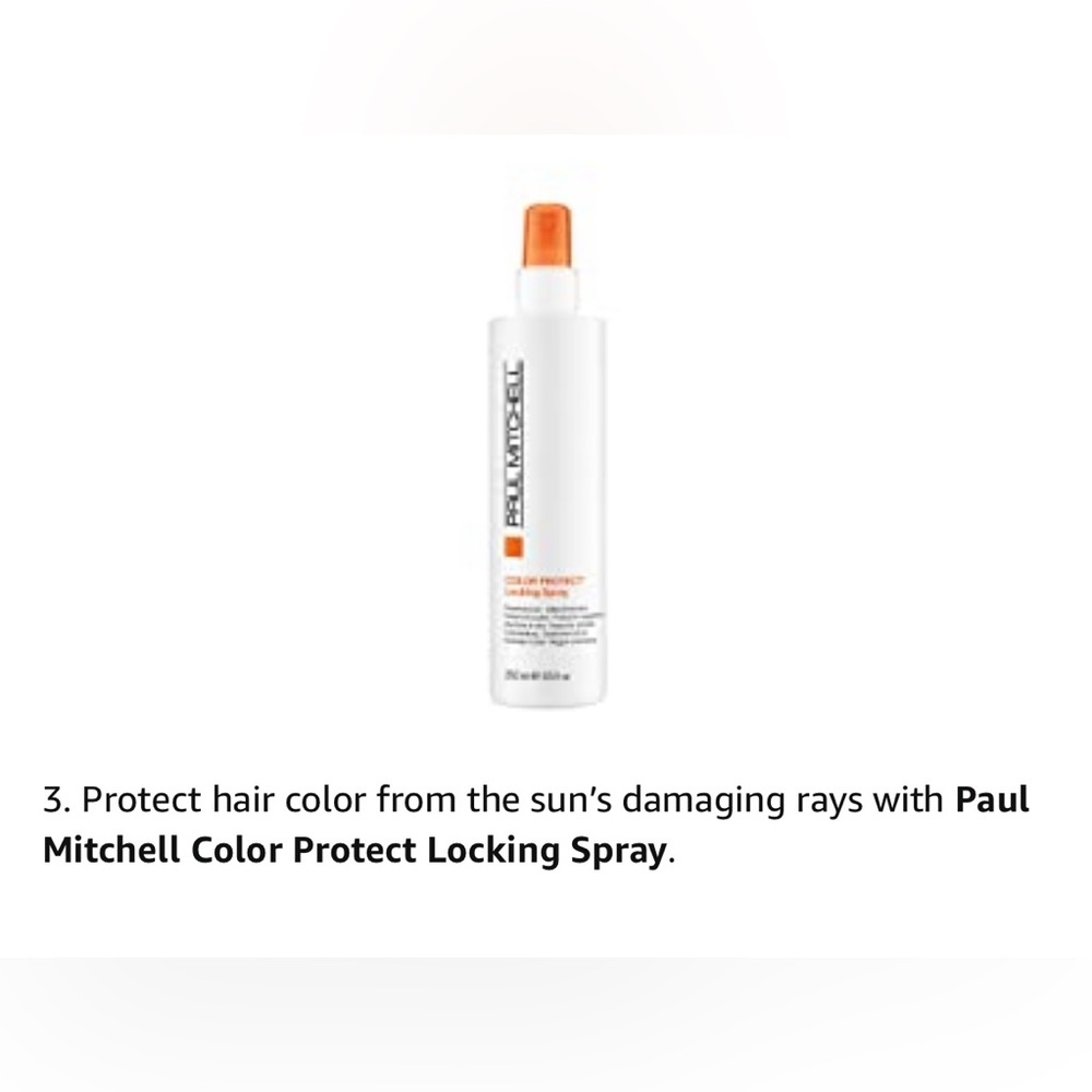 Paul Mitchell Color protect locking spray with Free gift!